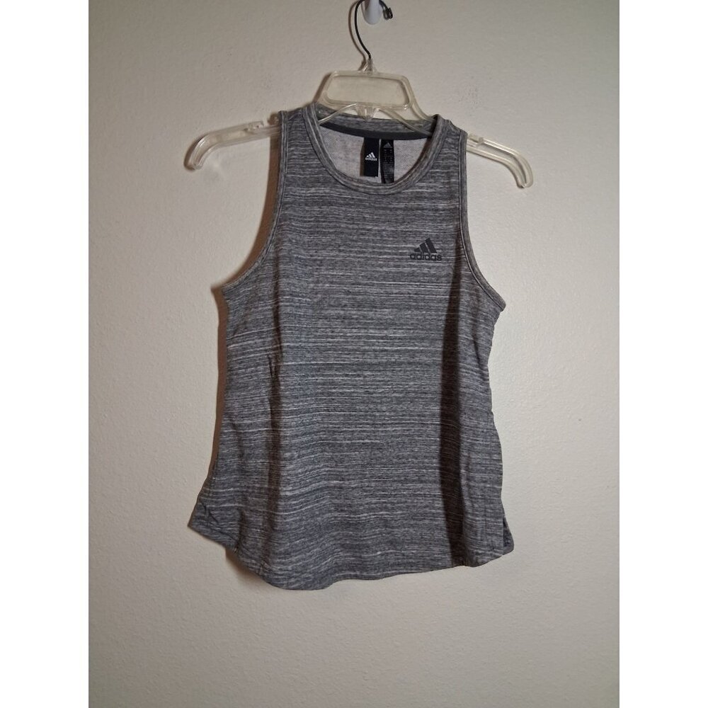 Adidas Tank Top Workout Activewear Gym Athletic Running Gray Women's Size XS - Picture 1 of 7